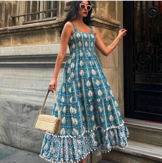 sachin and babi light blue dress EMBROIDERED JACQUARD DRESS ZW COLLECTION - 7521/270 - Zara Reviews