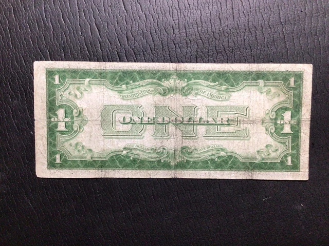 1934 $1 BLUE "FUNNY BACK" SILVER Certificate! X5762 FINE! Old Currency!