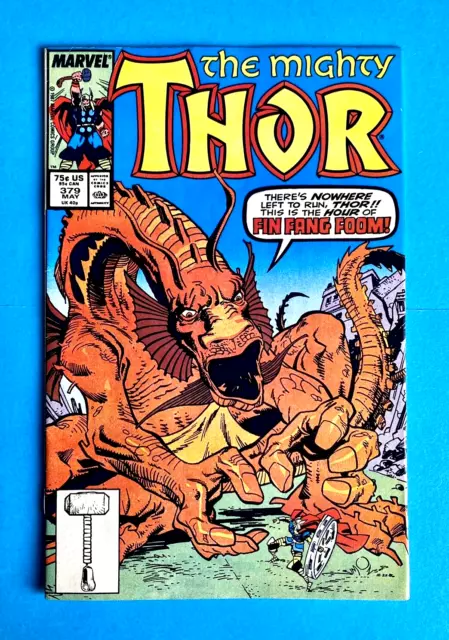 Mighty Thor #379 (Vol 1)  Fin Fang Foom  Marvel  May 1987  Vf/Nm  1St Print