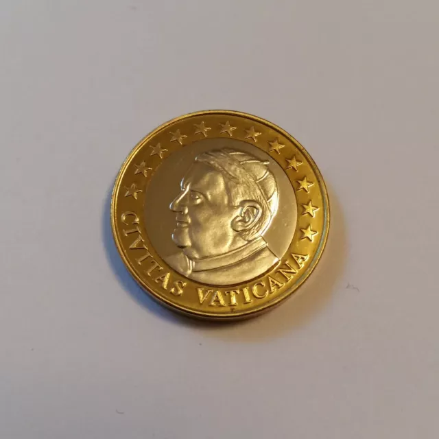 1 Euro Probe Specimen Vatikan Benedikt XVI ;Civitas Vaticana  23 mm