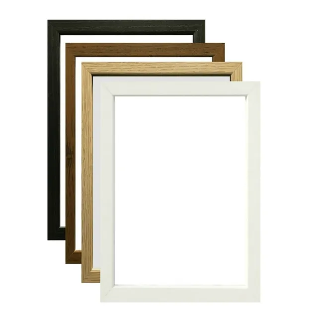 Postcard Picture Frame Wood Black White Colours Rear View Collector RUBIX  FRAMES