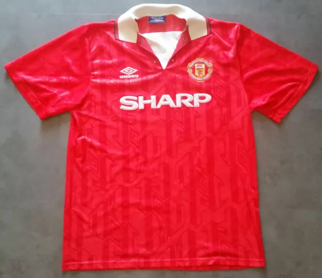 Manchester United Trikot, ManU, MUFC, Umbro, Sharp, Jersey, Red Devils, Vintage