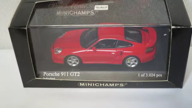 1/43 Minichamps Porsche 911 Gt2 2001 Speed Red Indischrot   Ltd Ed  #430 060120