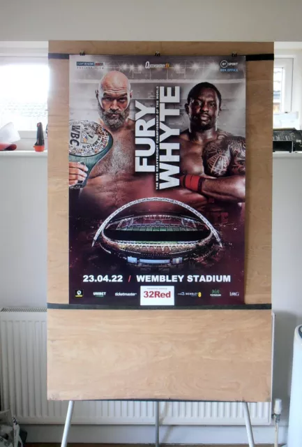 TYSON FURY vs. DILLIAN WHYTE : Original Onsite Boxing Fight Poster 10D