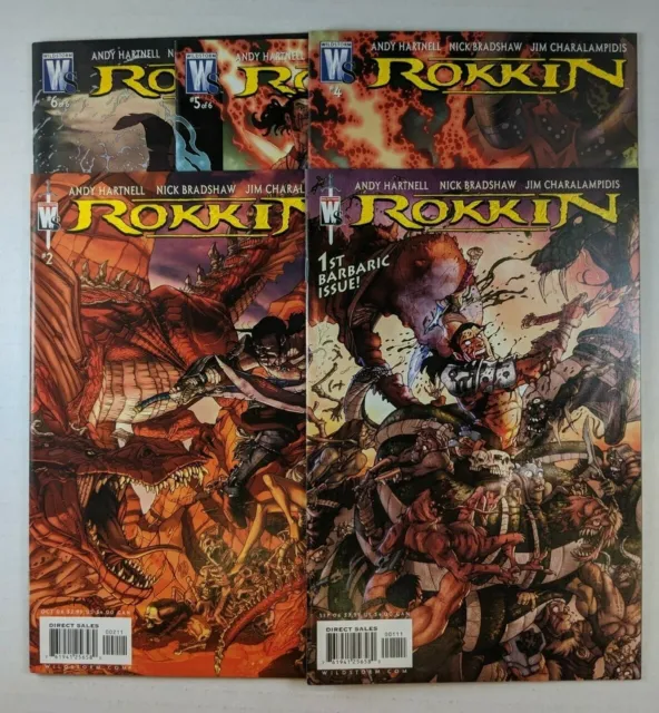 Rokkin 5 Issue Set  #1, 2, 4-6 High Grade Wildstorm Comics VF~NM