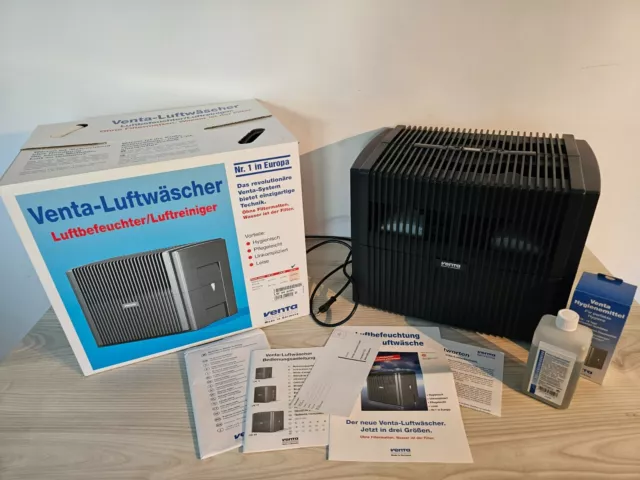 VENTA Luftwäscher / Befeuchter – LW 44 Anthrazit + Hygienemittel OVP bis 68qm !!