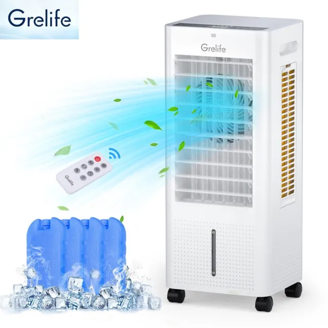 NIB! New Portable Evaporative Air Cooler. 3 In 1 Cooling Fan. Grelife LE-AC001