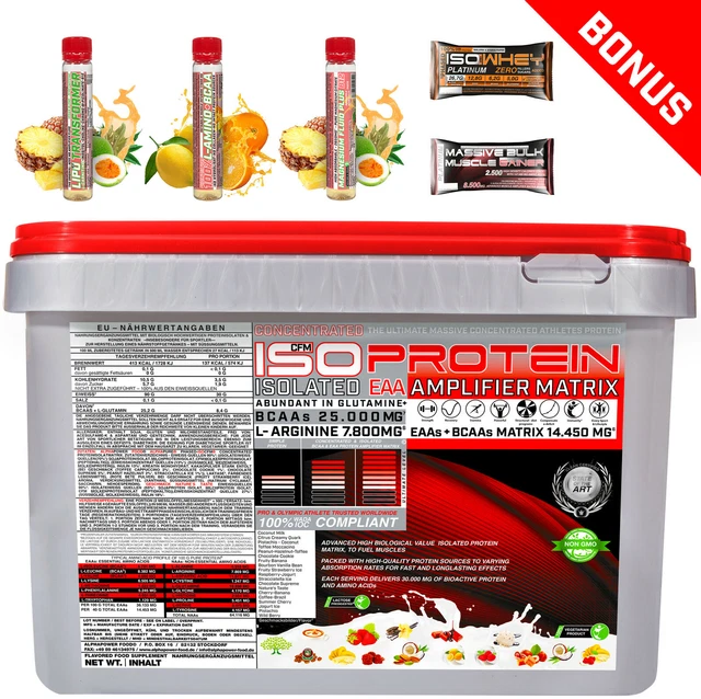 Muskelaufbau Isolate Matrix Whey 90 extrem Eiweiss Protein 5kg Glutamin Amino