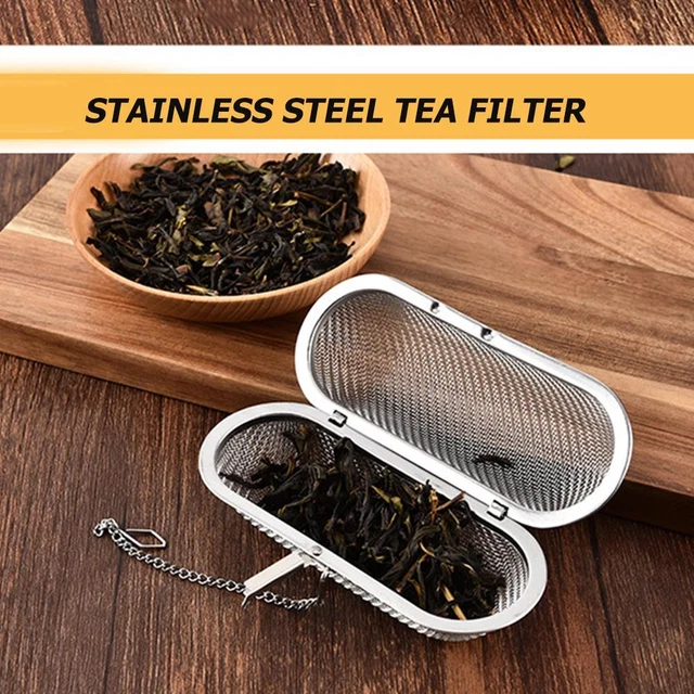 Stainless Steel Tea Infuser Locking Spice Tea Strainer Reusable Mesh
