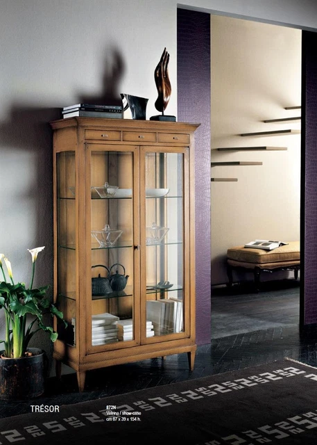 Vitrine Collection En Acrylique Et Bambou - 82x33x161 Cm, Protection Anti-poussière