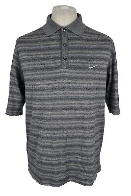 T-shirt polo da golf Nike Tiger Woods grigia taglia M da uomo cotone outdoor
