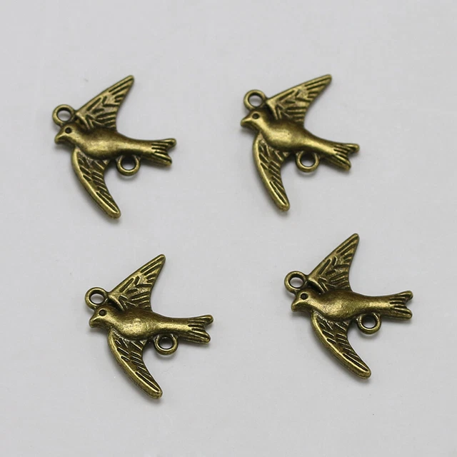 DIY DIY charm pendant set set 20 Stück Alloy Peace Dove Shape Anhänger Charms DI 9