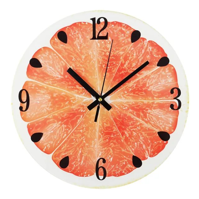 30cm Round Kitchen Dining Living Room Wall Clocks Tea Coffee Fruit Decor Clock