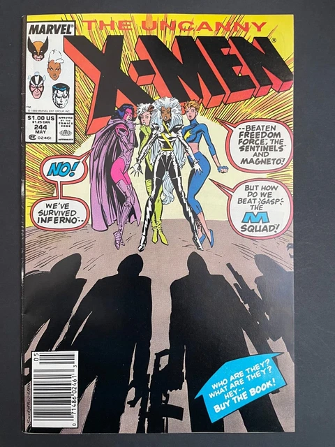 Uncanny X-Men #244 - 1st App of Jubilee Marvel 1989 Comics Newsstand