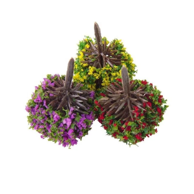 ZYWUOY – Lot De 100 Arbres Miniatures 1/100 – 3,5 Cm – Pour Trains, Dioramas Et Paysages – Plastique Vert