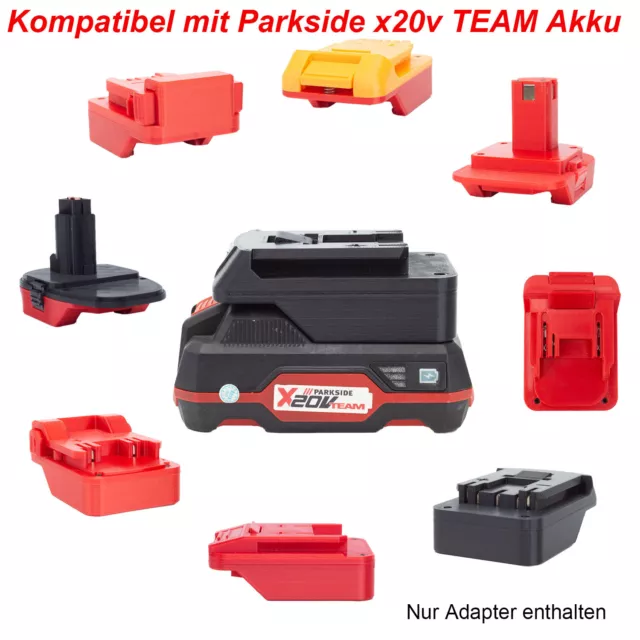 Akku Adapter Für PARKSIDE X20V Akku auf für MAKITA RYOBI BOSCH EINHELL Werkzeug