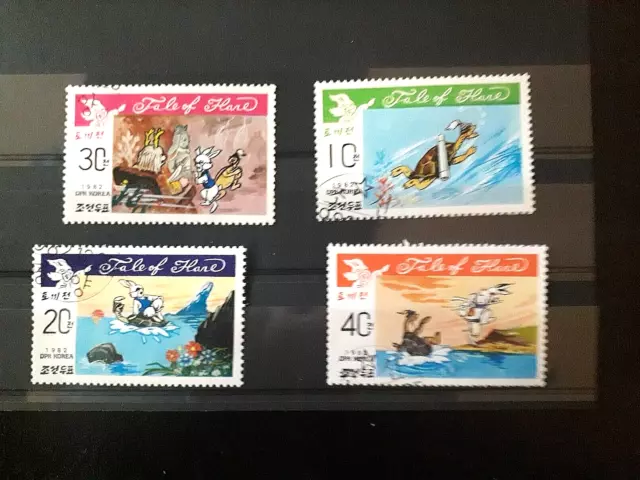 Superbe Serie Complete  De  Timbres Obliteres : Fables Et Contes