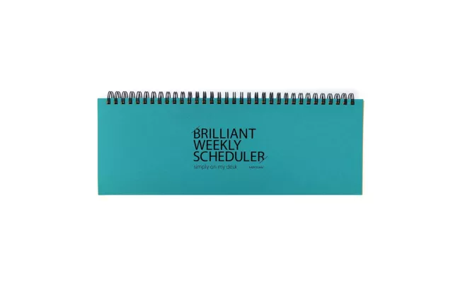 Brilliant Weekly Scheduler - Wirebound Undated Weekly Planner Pad Desk Schedu...