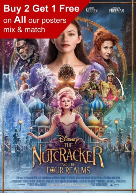 The Nutcracker and the Four Realms Movie Poster A5 A4 A3 A2 A1