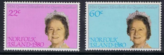 Norfolk Island 1980 Queen Mother 80th Birthday MNH