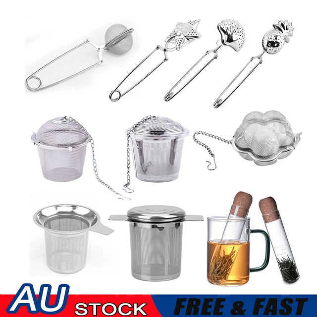 Stainless Steel Ball Loose Tea Leaf Infuser Spice Strainer Diffuser AU
