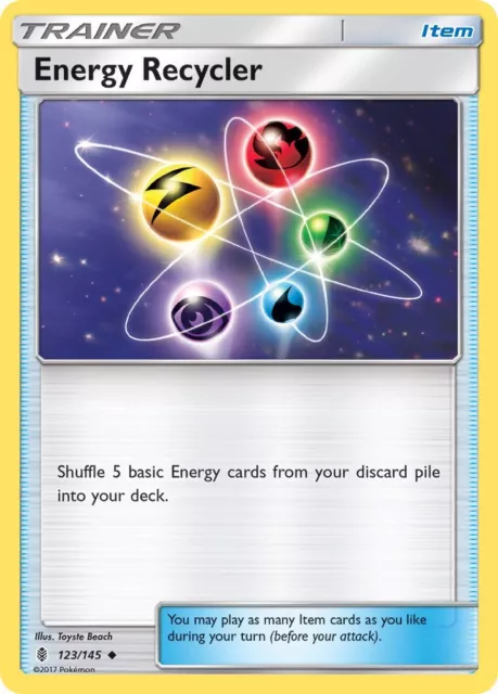 Energy Recycler Guardians Rising 123 Reverse Holo Pokemon Card NM