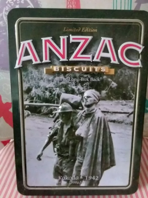 Anzac Biscuit Tin Commemorative "Kokoda 1942 The Long Trek Back" Limited Edition