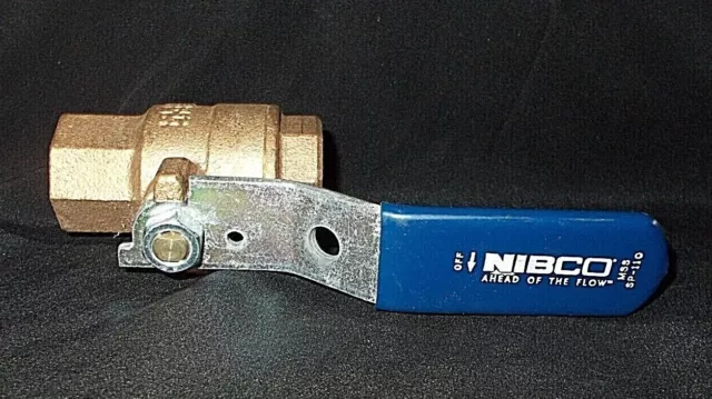 Nibco 3/4" Bronze Ball Valve Mss Sp110 600 Cwp 150 Swp Solder Weld Connections