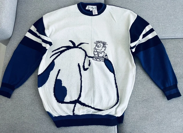 VINTAGE JC DE CASTELBAJAC Peanuts Mafalda Sweater size 56/ Us L Pullover  *