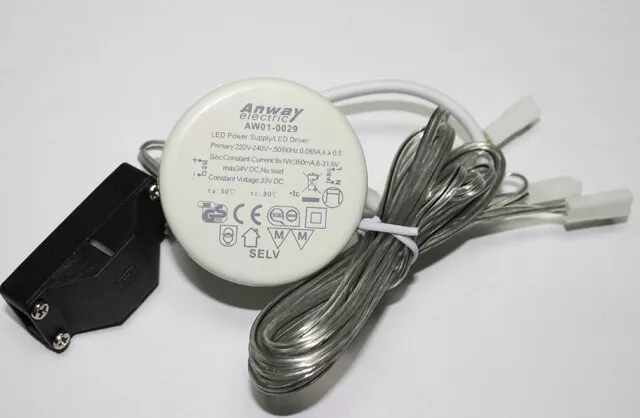 ANWAY AW01-0029 LED power supply Transformator Trafo Driver Netztei 9x1W  350mA EUR 49,99 - PicClick DE
