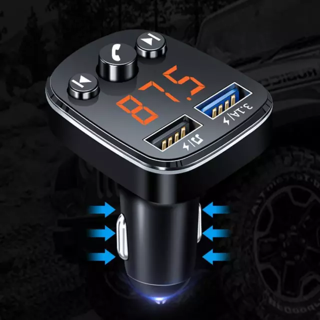 Bluetooth FM Transmitter Car MP3 Player Kit Dual USB I9 Hot Adapter K9Q3 D9T0