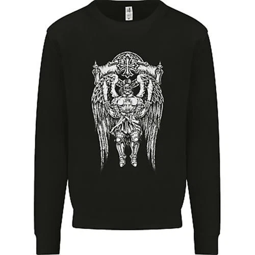 Knights Templar Skull Roman Warrior MMA Gym Kids Sweatshirt Jumper