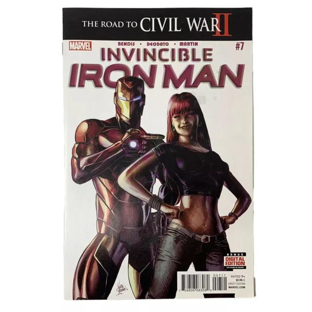 Invincible Iron Man 7 First Print Cameo Appearance Riri Williams Ironheart VF/NM