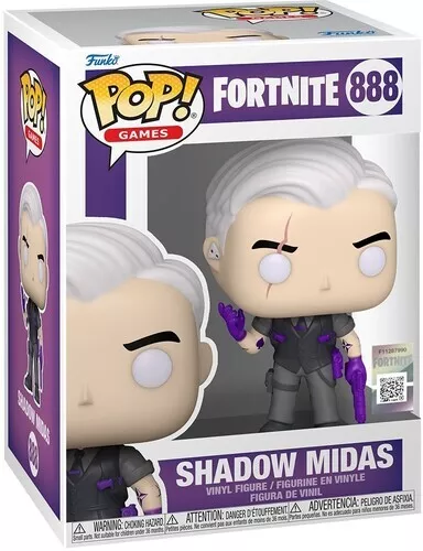 ¡FUNKO POP! JUEGOS: Figura de vinilo Fortnite - Shadow Midas [Nuevo juguete] 2