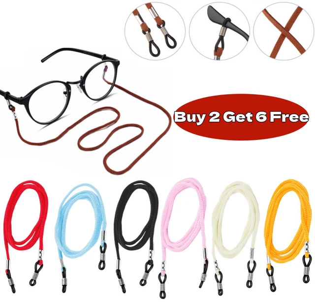 Gafas Correas Cordón Cuello Ajustable Espectáculo y Gafas de Sol Soporte Cuerda