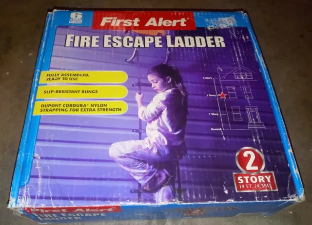 Escalera de escape de incendios First Alert nueva caja abierta