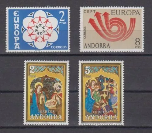 Andorre Espagnole 1973 Annee Complete Neufs Mnh