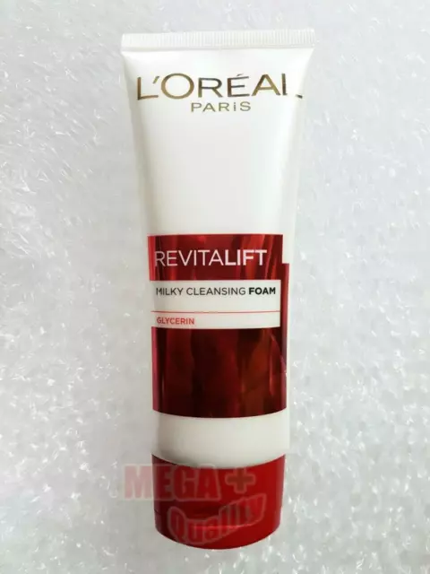 LOreal Paris Revitalift Milky Cleansing Foam Face Wash Anti Aging Glycerin 100ml