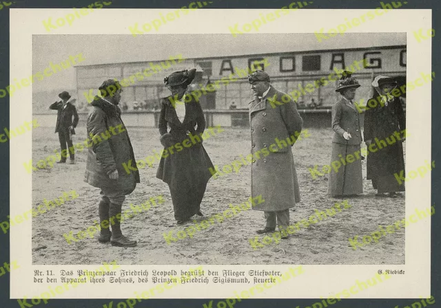 AGO Flugzeugwerke Berlin-Johannisthal pilota Otto Stiefvater Adel Zeppelin 1914