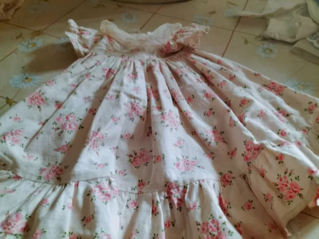 poupée robe ancienne POUR  SFBJ  jumeau unis France Bru ANTIC DRESS