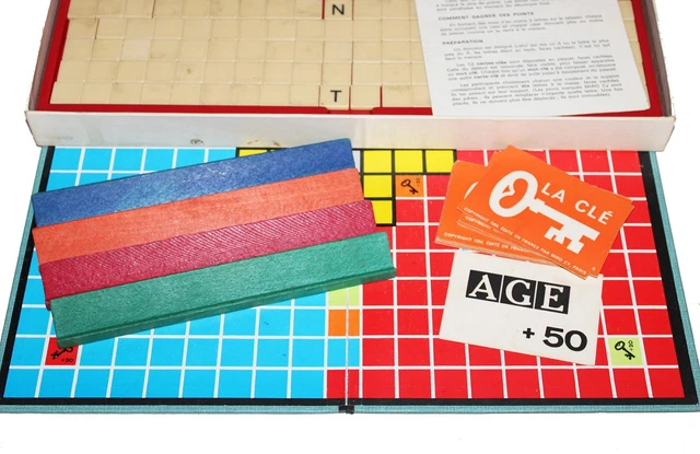 Jeu De Société Ancien Score - Mots Croisés - Édition Dujardin Vintage (Complet)