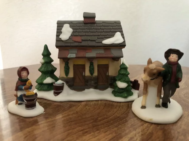 Dept 56, Dickens Village, TENDING THE NEW CALVES, #58395