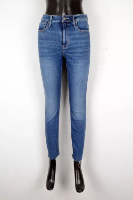 HOLLISTER JEANS DONNA Skinny Taglia W28 IT42 Cotone Elasticizzato
