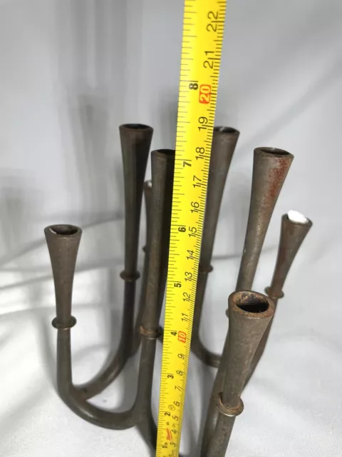 Dansk Cast Iron Eight Taper Candelabra MCM Denmark Jens Quistgaard  Vintage 50s 3