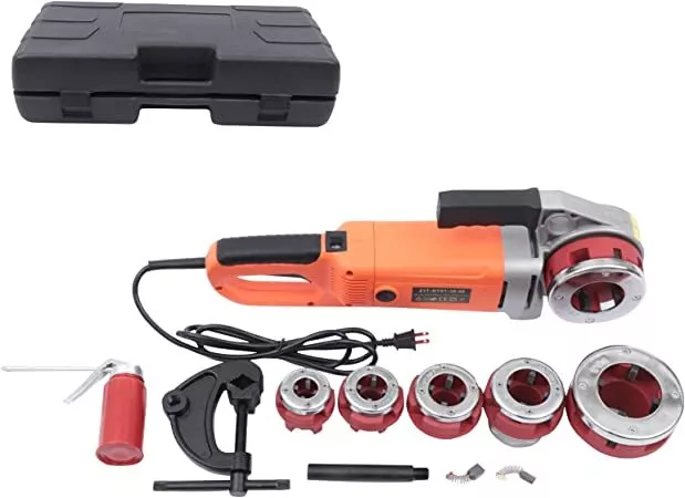 Electric Pipe Threader Pipe Threading Machine 6 Dies 1/2-2" HD Pipe Cutter 2300W