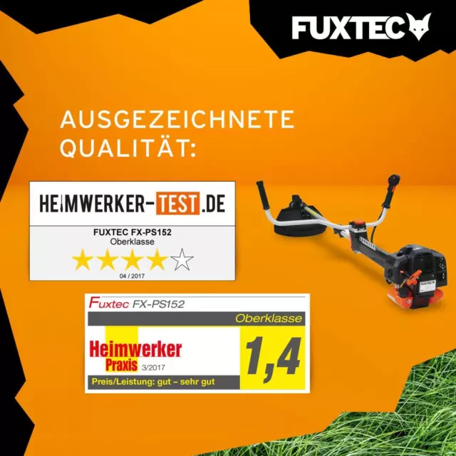 FUXTEC FX-PS152 Benzin Profi Motorsense Rasentrimmer Freischneider Rasenmäher 3