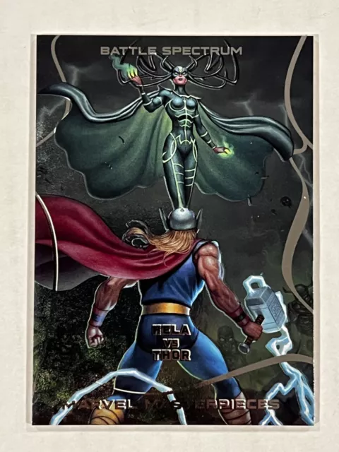 2022 Marvel Masterpieces Battle Spectrum BS-03 BS-3 Thor vs Hela😍😍😍💥