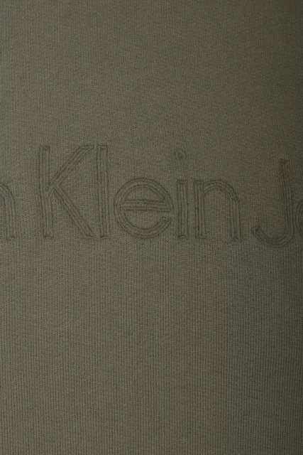 CK Calvin Klein Jeans Felpa Uomo con Cappuccio Verde Militare 5