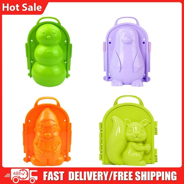 Winter Plastic Snowball Maker Clip Kids Children Outdoor Play Snow Ball Mold Toy