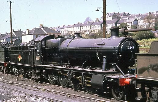 Colour Rail slide BRW 1915 of 3849 WR steam loco